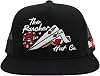 21 Blackjack- Black Flatbill Trucker Snapback -Adjustable-Unisex. Casino Themed. Card Hat