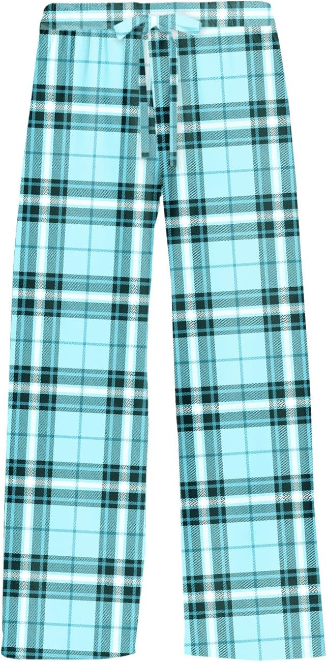 Remimi Girl Boy Plaid Pants Drawstring Summer Casual Loose Bottoms 5-14 Years