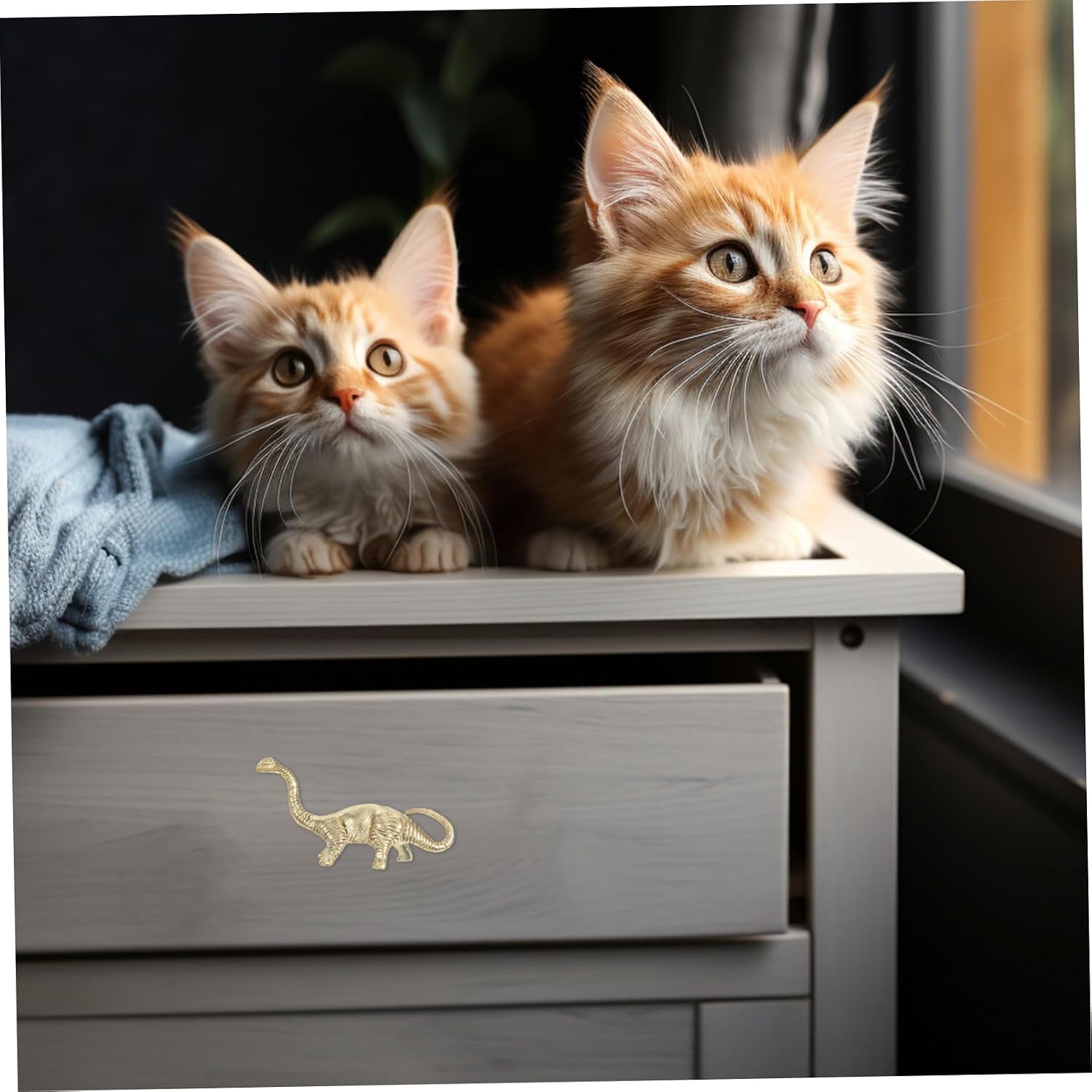 ORFOFE Dinosaur Drawer Pulls Charming Cabinet Knobs for Boy Girl Rooms Easy to Install Dresser Handles with Smooth Finish for Nursery and Closet Furniture