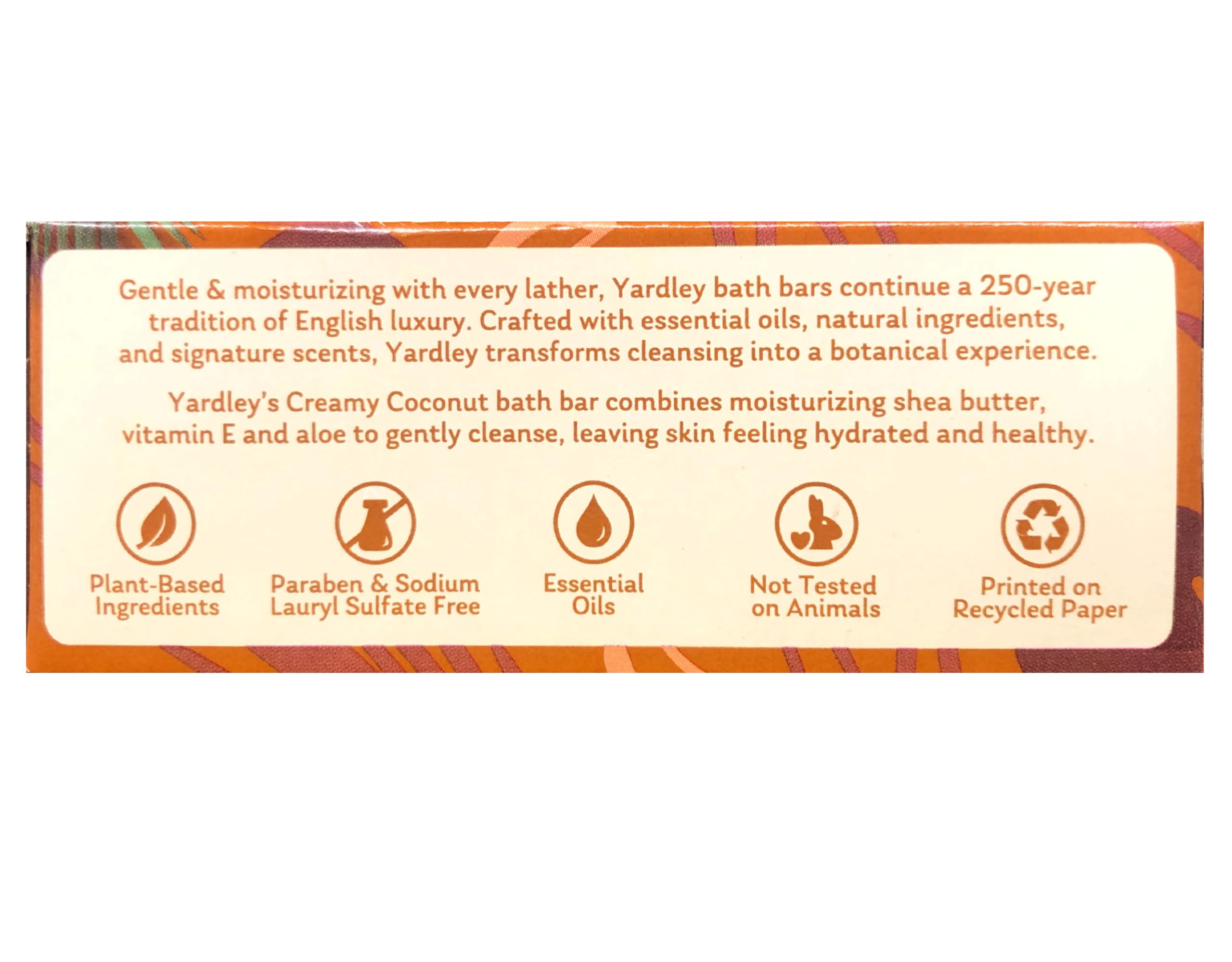 Yardley Creamy Coconut Moisturizing Bath Bar
