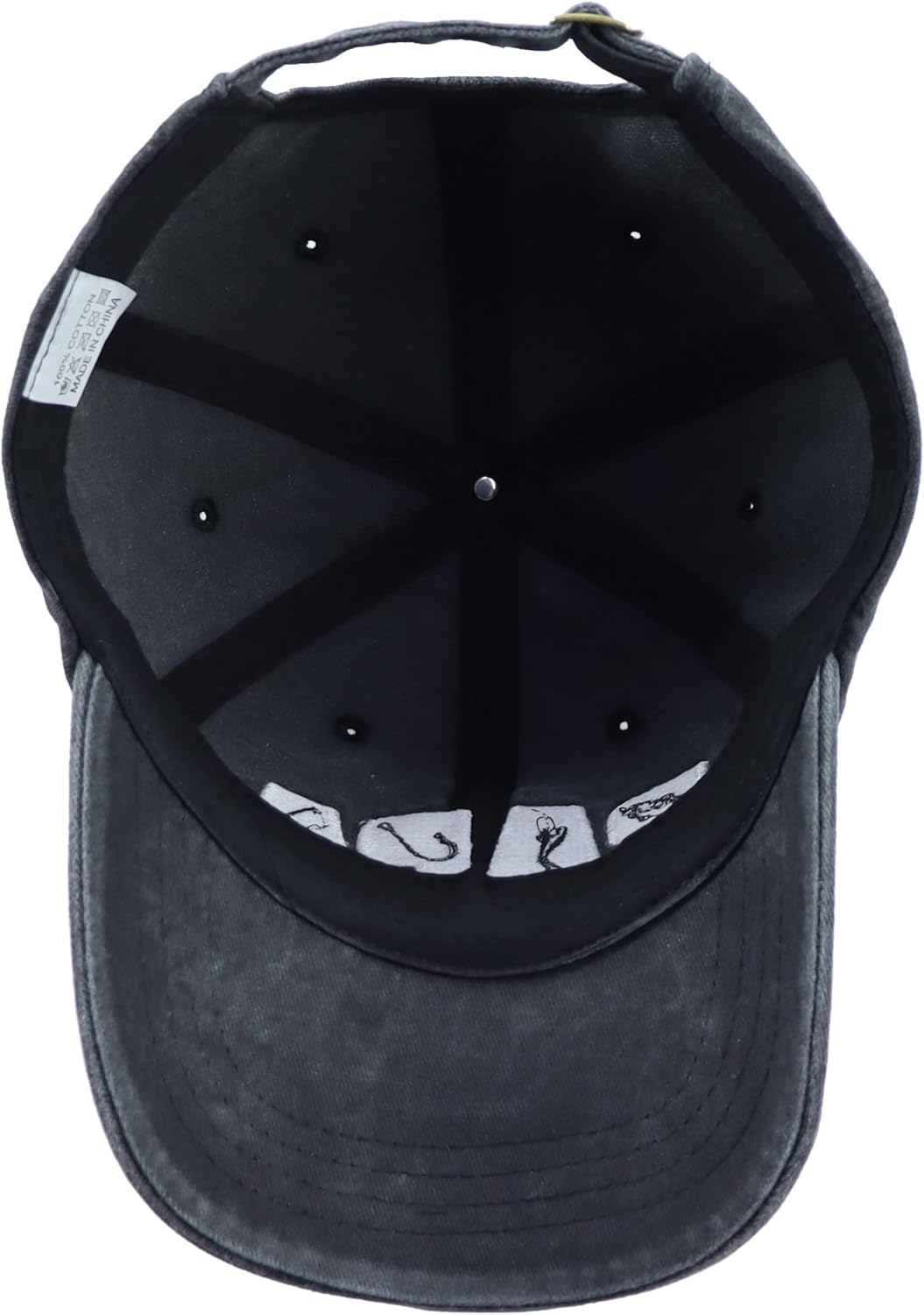 Fishing Papa Hats for Men, Funny Cotton Embroidered Fishing Decor Baseball Cap for Dad Father Papa - Image 5