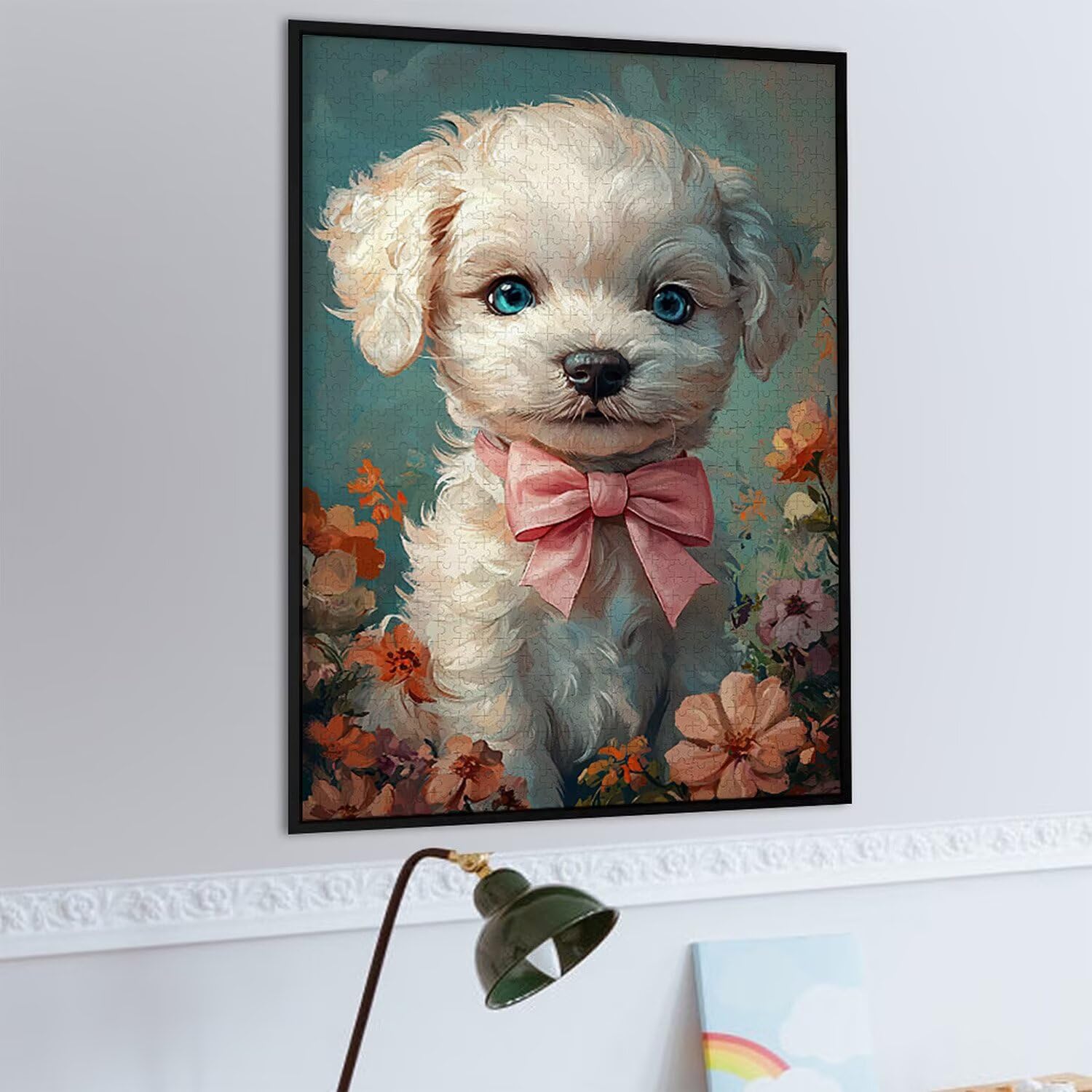 Puzzle 1500 elementów dla dorosłych puzzle dla dorosłych 1500 elementów puzzle wymagające i drażniące mózgi edukacja gra dla całości, prezenty dla mężczyzn, motyw puzzli: (uroczy pies) h-498