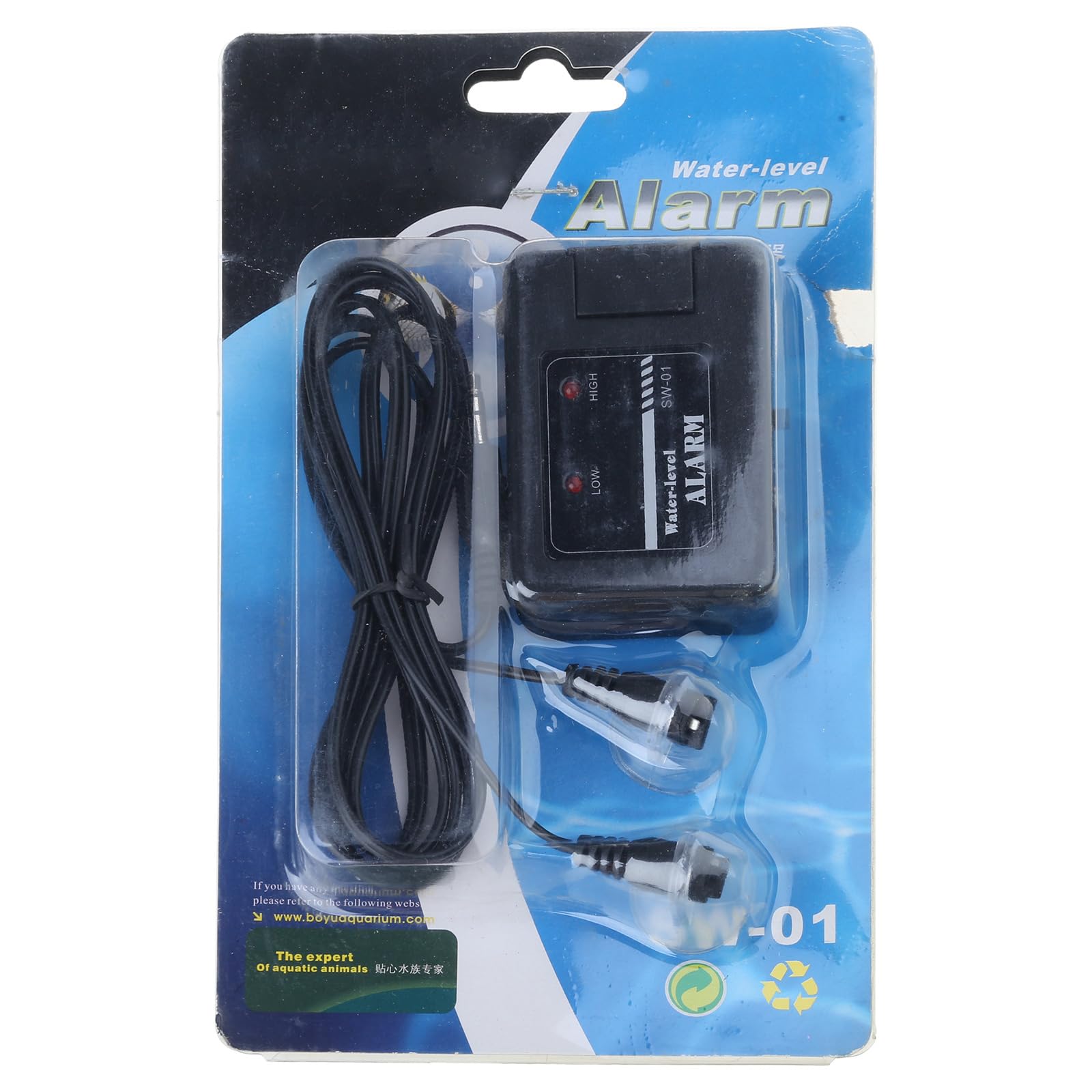 Apglsxy Multicolor Fishtank Water Levels Device With Adjustable High Low Alarm Light Sound Alert Adjustable Water Levels Alert Home Aquarium Device
