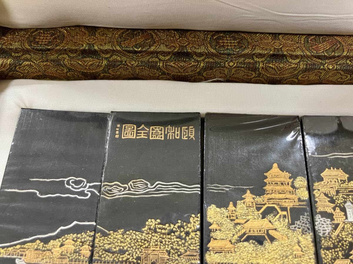 Amazon.co.jp: [23103054]一得閣 頤和園図墨/書道中国唐墨古墨拓本紙硯