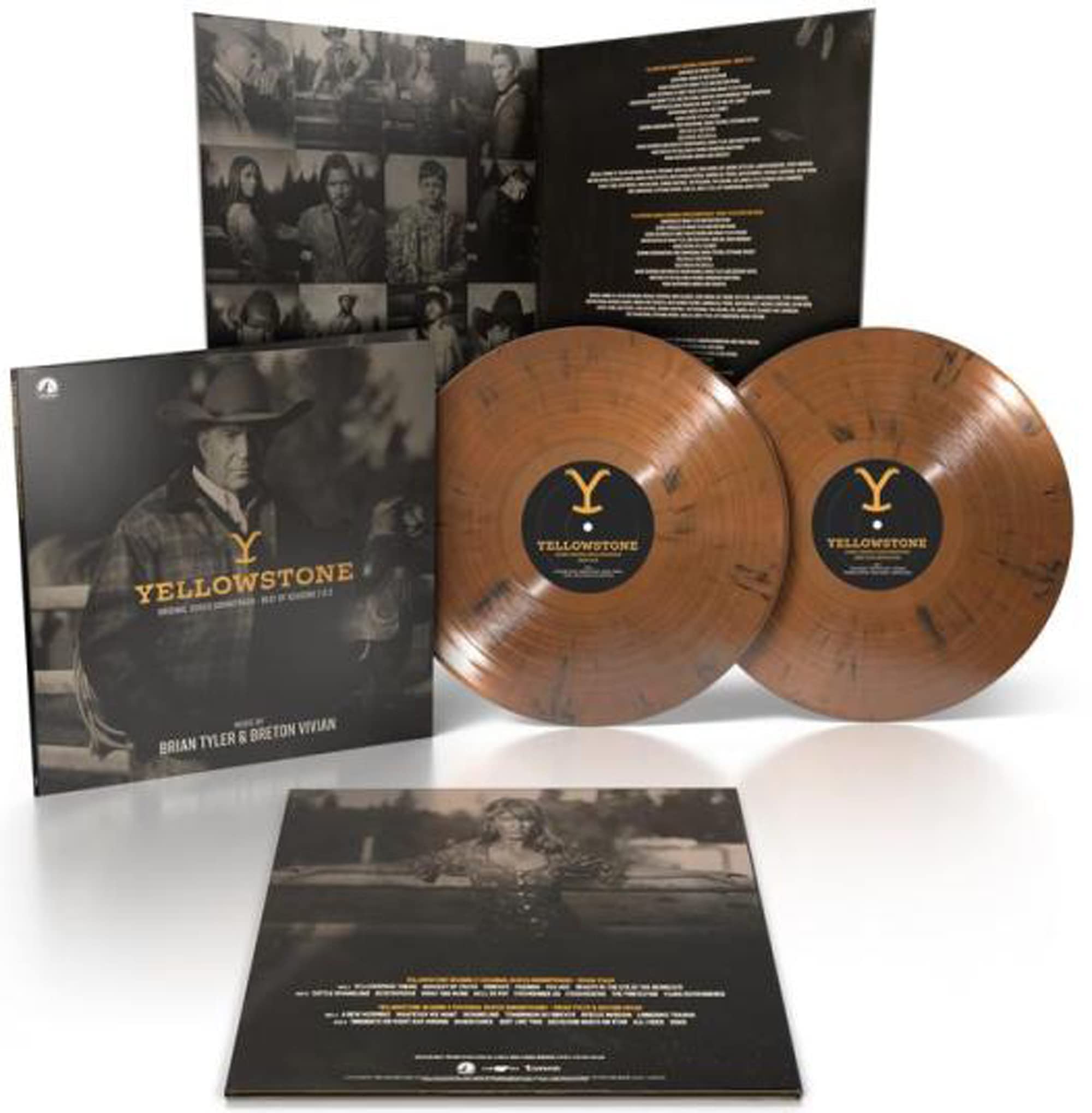 Yellowstone Best of Season 2 & 3 Original Series Soundtrack Exclusive Brown with Black "Hardwood”