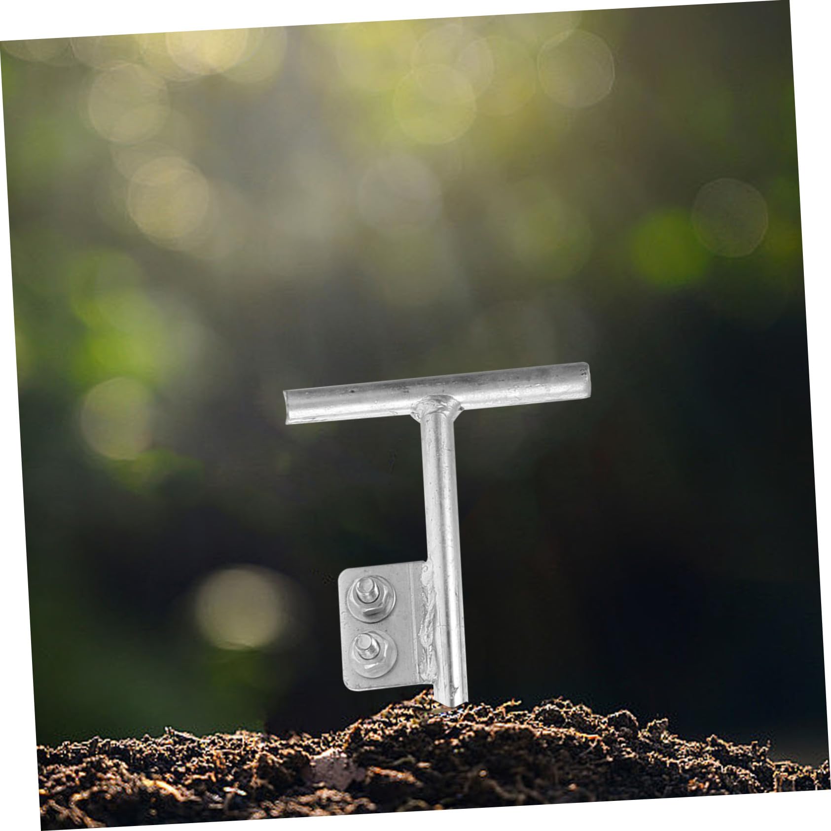 VILLCASE Picchetto Messa a Zincato per Recinzione Elettrica Asta Messa a Portatile Facile Installazione per Sicurezza Esterni
