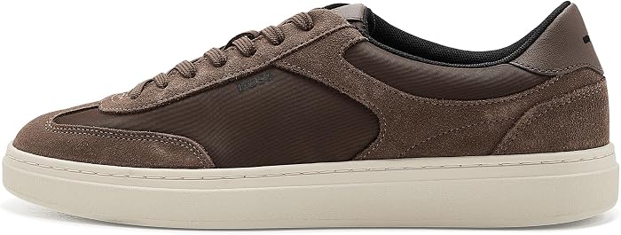 Мужские кроссовки HUGO BOSS Kieran Cupsole Dress Suede Sneakers — фото 2