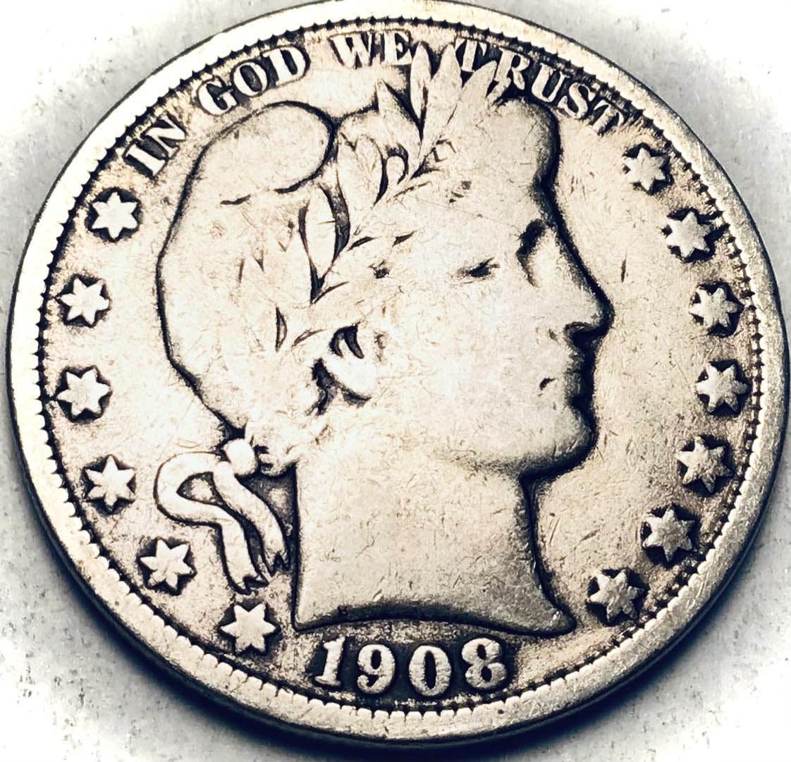 1908 O Barber Silver Half Dollar Seller Fine