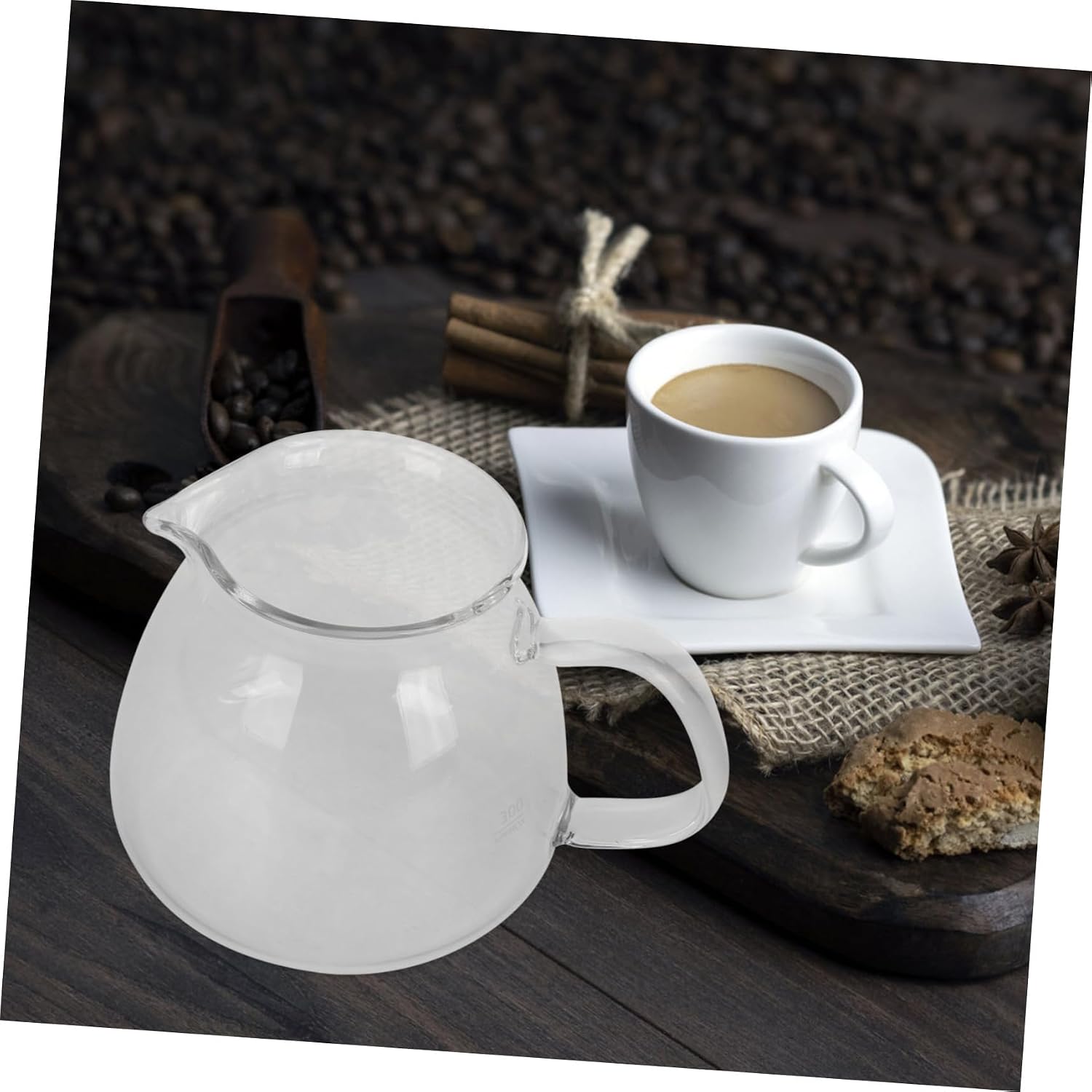Manual Pour Glass Coffee Pot Small Coffee Server Pitcher for Home Brewing Elegant Transparent Design for Sharing Coffee Cold Brew Stylish Kitchen Accessory
