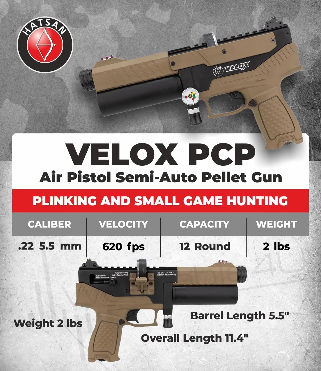 Hatsan Velox .22 FDE