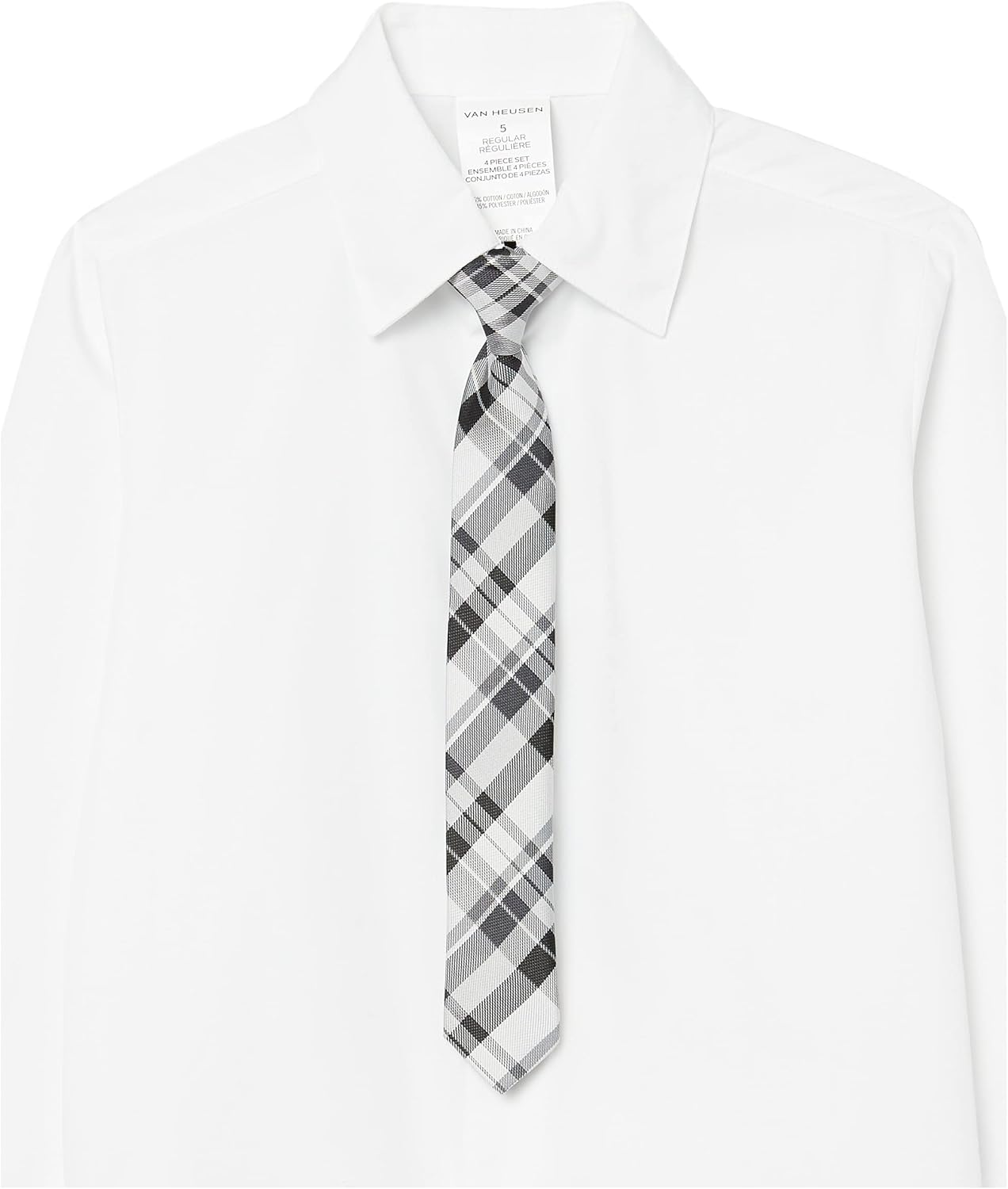 Buy Van Heusen Boys' 4Piece Formal Suit Set, Vest, Pants, Collared