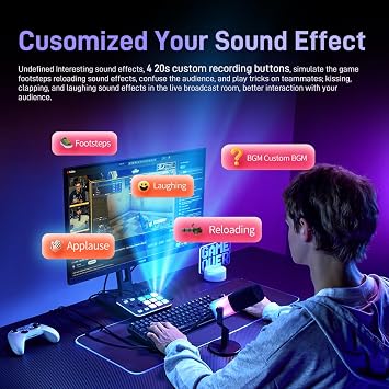 MAONO Gaming Audio Mixer, Audio Interface with Pro-preamp, RGB, Bluetooth, 48V Phantom Power for Live Streaming, Podcasting, Content Create, Gaming MaonoCaster G1 NEO (Not for USB Mic)