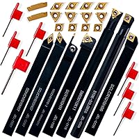 Vista 9 de Soporte de torneado para torneado, soporte de roscado 21 unids - Herramientas de corte de torno de metal, 7 unids 1/2 "Herramientas de roscado Juego