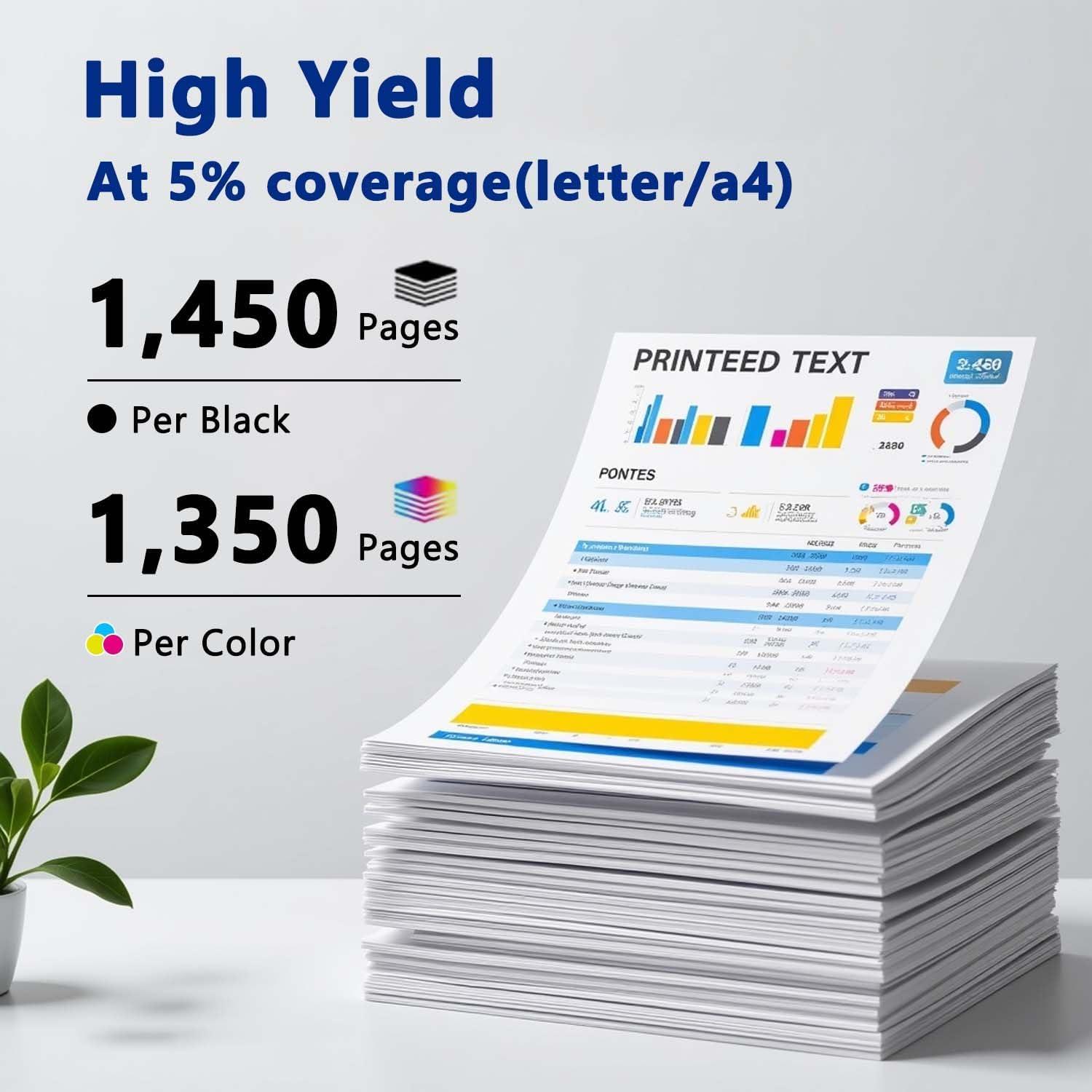 206A Toner Cartridges 4-Pack Compatible 206A W2110A W2111A W2112A W2113A Replacement for HP 206A Toner Cartridges Set Pro M255 m255dw, Color Pro MFP M283fdw M282, M283 Printer (by, C, M, Y)