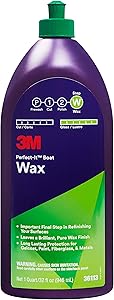 3M Perfect-It Boat Wax, 36113, 1 Quart, Contains Carnauba Wax, Protects against Weather and Oxidation, For Boats and RVs