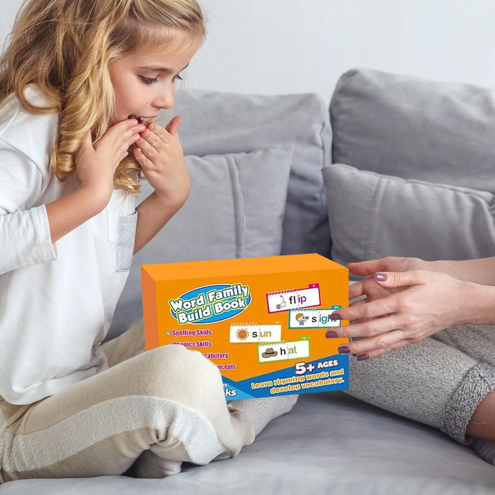 Familias de palabras Tarjetas Flash, palabras de vista tarjetas flash kindergarten - Lea las tarjetas Flash de la actividad familiar de Word Ryme | Aprenda a leer Phonics, Letter Sounds Sight Educatio