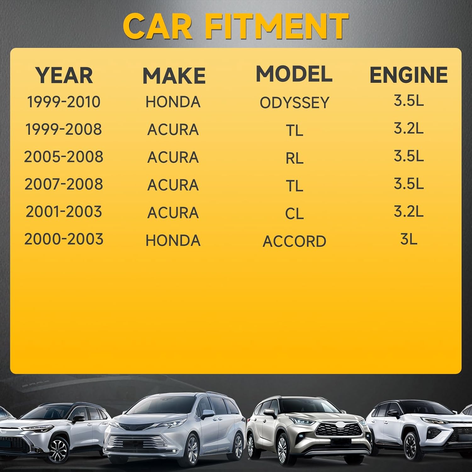 Besuto Ignition Coils SET OF 6 Compatible with Honda Odyssey 3.5L 1999-2010,Accord 3L 2000-2003,Acura TL 3.2L 1999-2008,TL 3.5L 2007-2008,RL 3.5L 2005-2008,CL 3.2L 2001-2003 Replace UF242 C1221