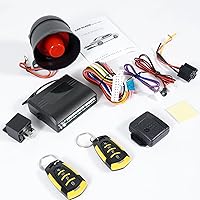 Vista 2 de Unifizz Kit de bloqueo centralizado remoto para coche sin llave, kit de sistema de alarma antirrobo universal