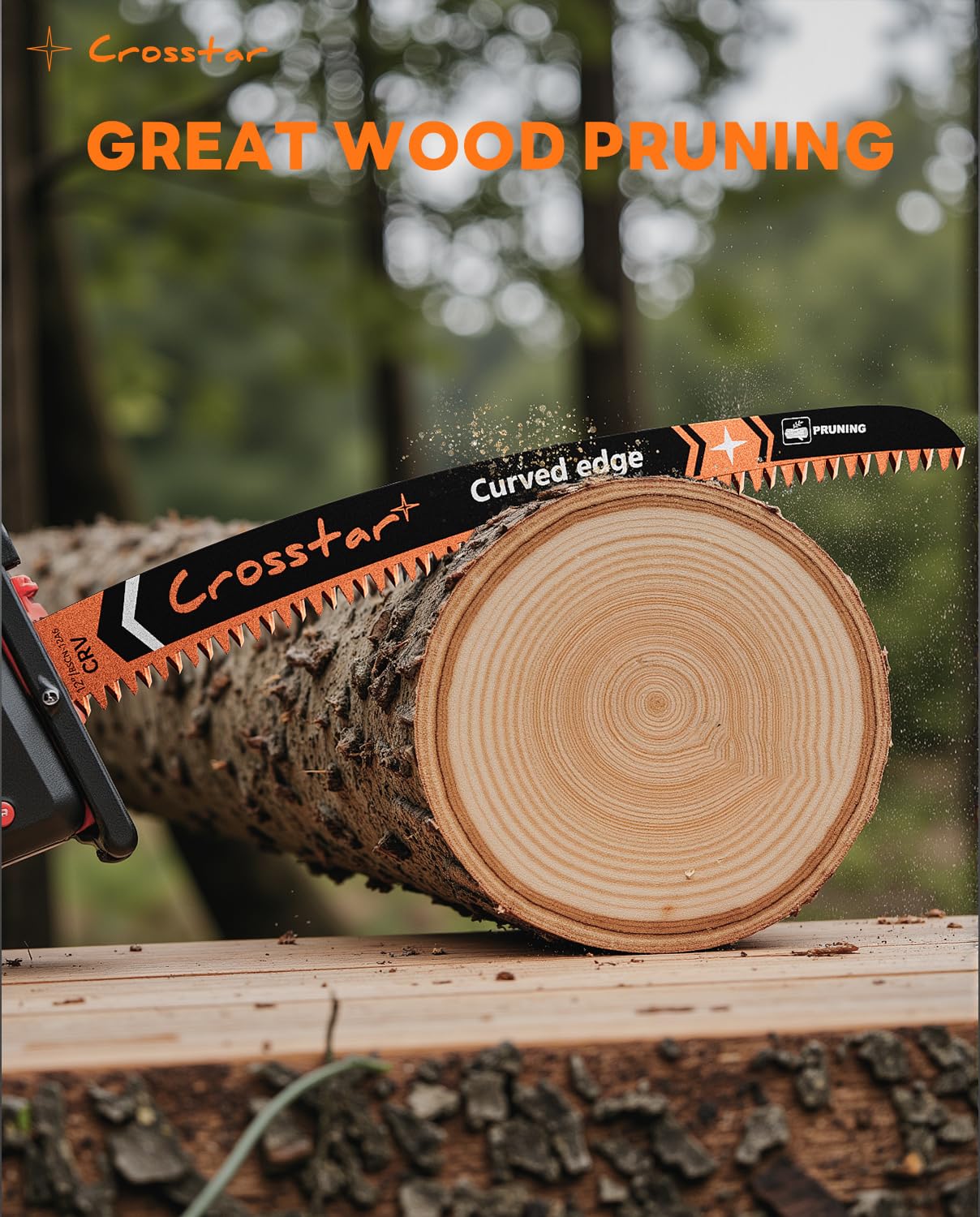 Crosstar Lame per seghetto alternativo con denti giapponesi da 30,5 cm, lame per potatura del legno 6TPI per tagliare alberi, tagliare rami, confezione da 3