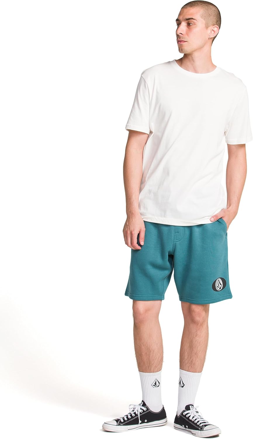 Volcom Mens Elastic Waist SweatShorts with Drawstring – Fleece Lounge Shorts, Soft Cotton Blend - Image 5
