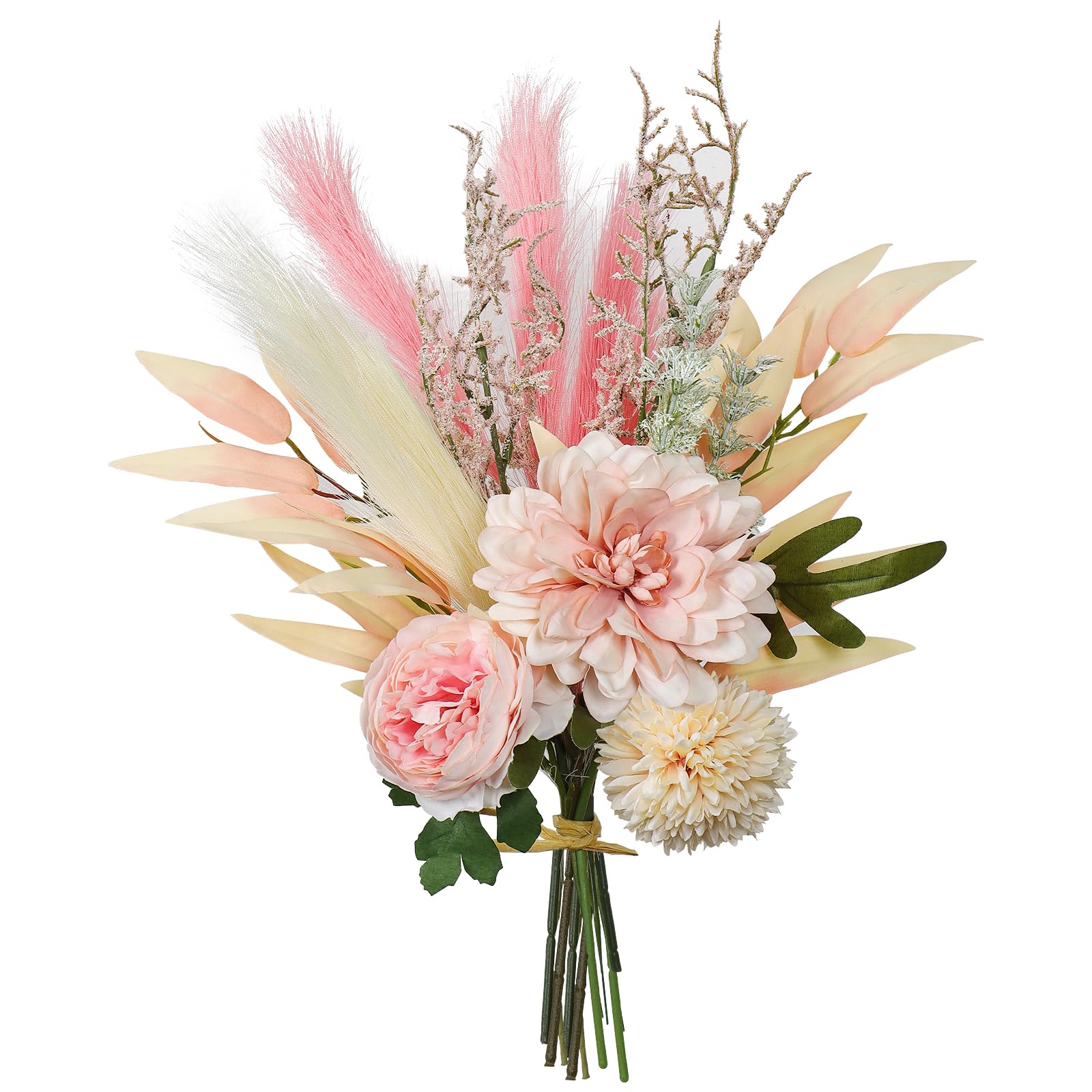 Weldomcor Arreglos de Flores Artificiales de Seda, Ramos de Boda sintéticos, Decoraciones de Plantas Florales de plástico, centros de Mesa de Comedor, centros de Mesa para Oficina, hogar, Cocina,