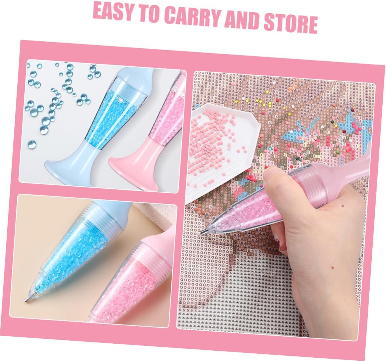 JOINPAYA 4pcs Art Pen Dotting Tools for Nail Art DIY Projects Flower Pot Craft Vase