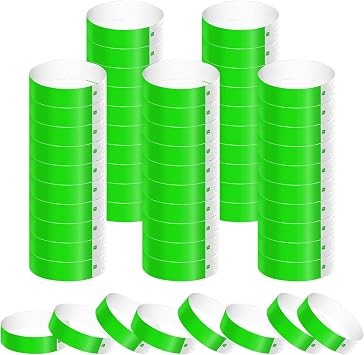 500 Pcs Paper Wristbands Wrist Party Bands for Events
