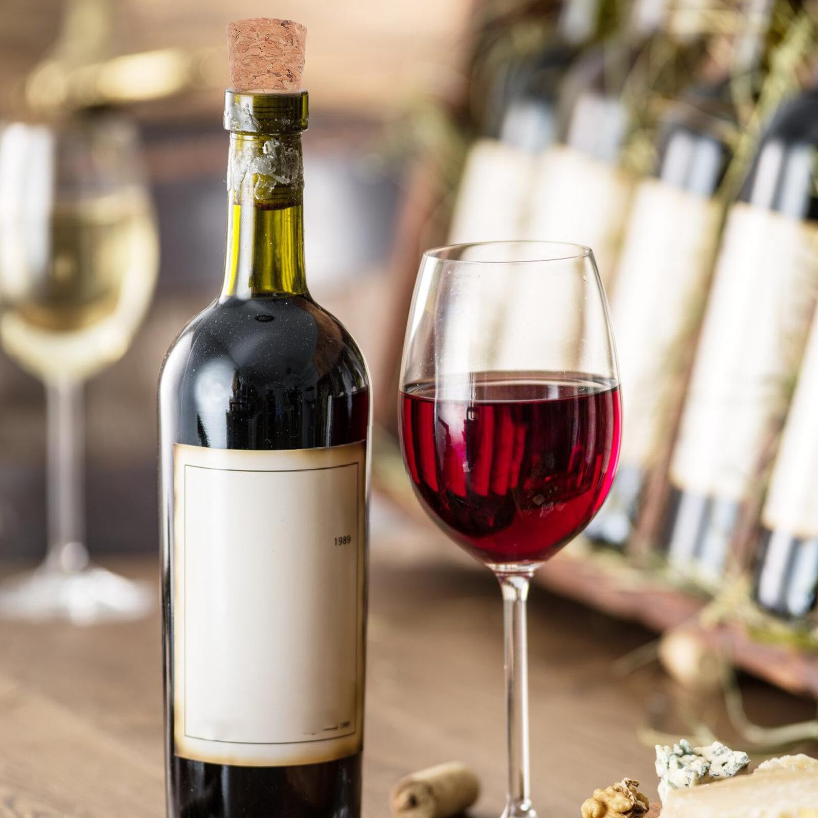 Tapones de Corcho Cónicos para Botella de Vino 100 Unidades Khaki | Tapones de Corcho para Botellas de Vino, Cierre Hermético, para Botellas de Vidrio