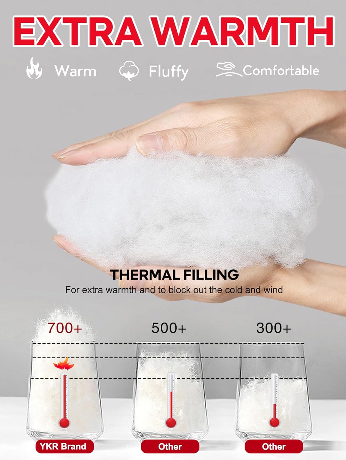 YKR Short Winter Cropped Puffer Jacket for Women Crop Warm Quilted Jacket Padded Outerwear Coats with Pockets - Image 4