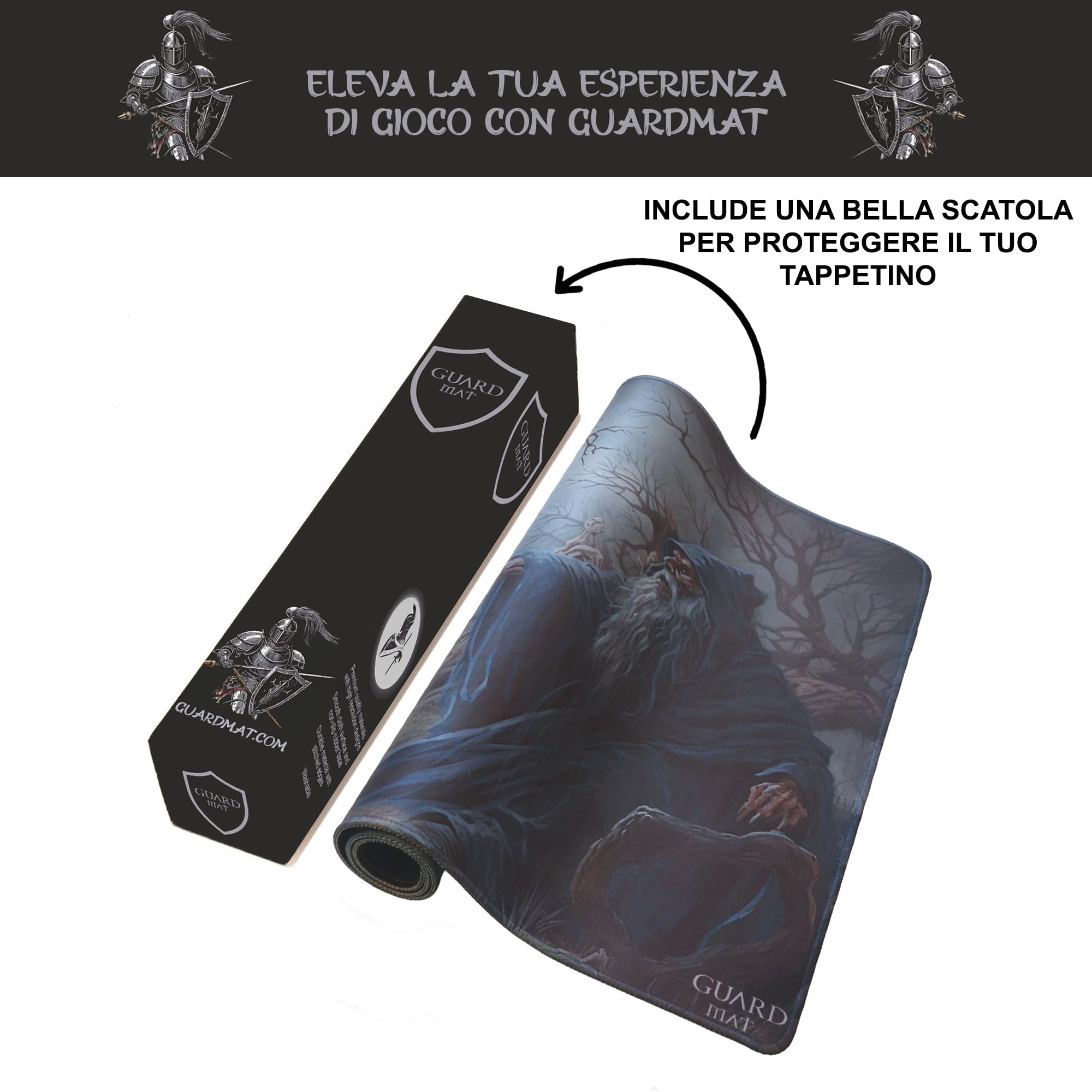 Void Swamp (Bordi Cuciti) - Tappetino per Carte Magic - Tappeto per Gioco - Playmat Compatibile con MTG, Signore degli Anelli, TCG, Gioco di Carte