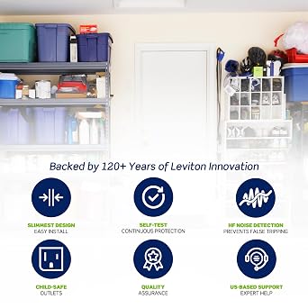 Leviton 20A-125V Extra-Heavy Duty Hospital Grade Tamper-Resistant Duplex Self-Test GFCI Receptacle, 20-Amp, GFTR2-HGR, Red