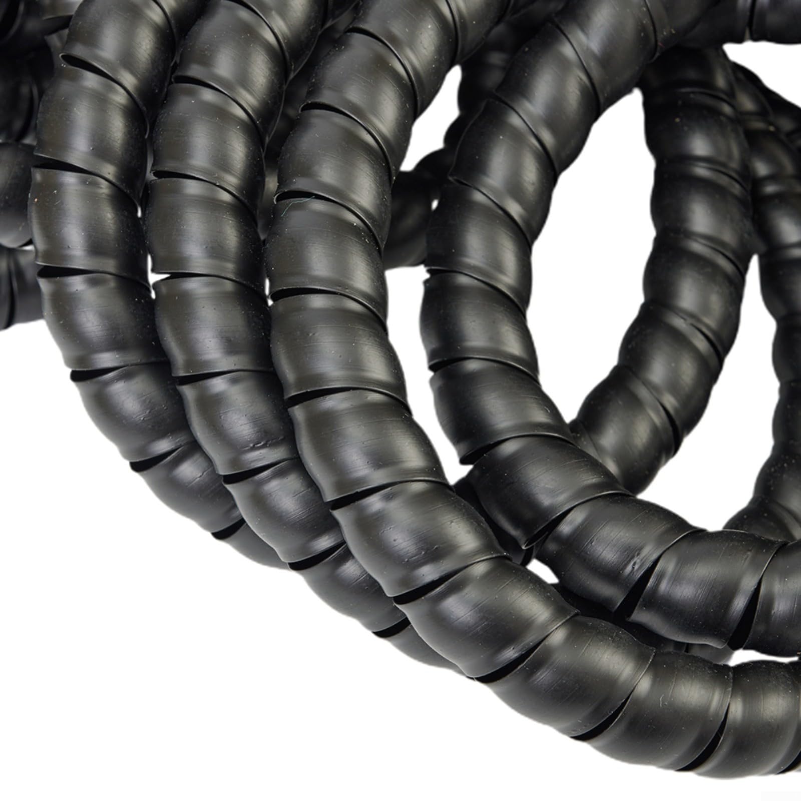 KiraKira Nero Spirale Ferita Wire Protector D20mm 25M Flessibile PP Cavo Organizzatore Tubo per Elettronica Idraulica