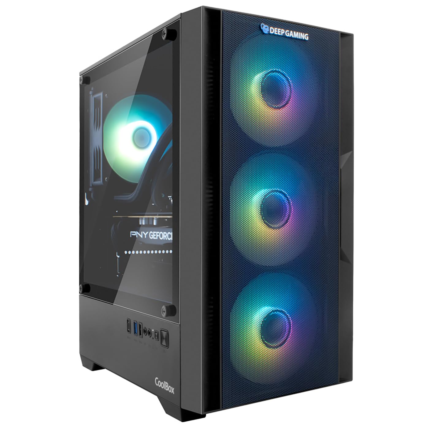 Raptor PC Gaming (Intel Core i9-12700F 16 x 5.1GHz, NVIDIA RTX 5050 8GB, 32GB RAM, 1TB SSD, Liquid Cooling, Windows 11 Pro) Desktop Computer (Black)