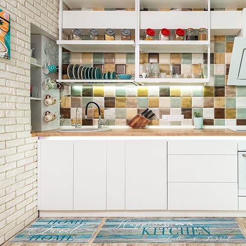 Miniatura 3 de Home Sweet Home Sweet Home - Juego de tapetes y tapetes de cocina antideslizantes y lavables, impermeables, con parte trasera de goma, para