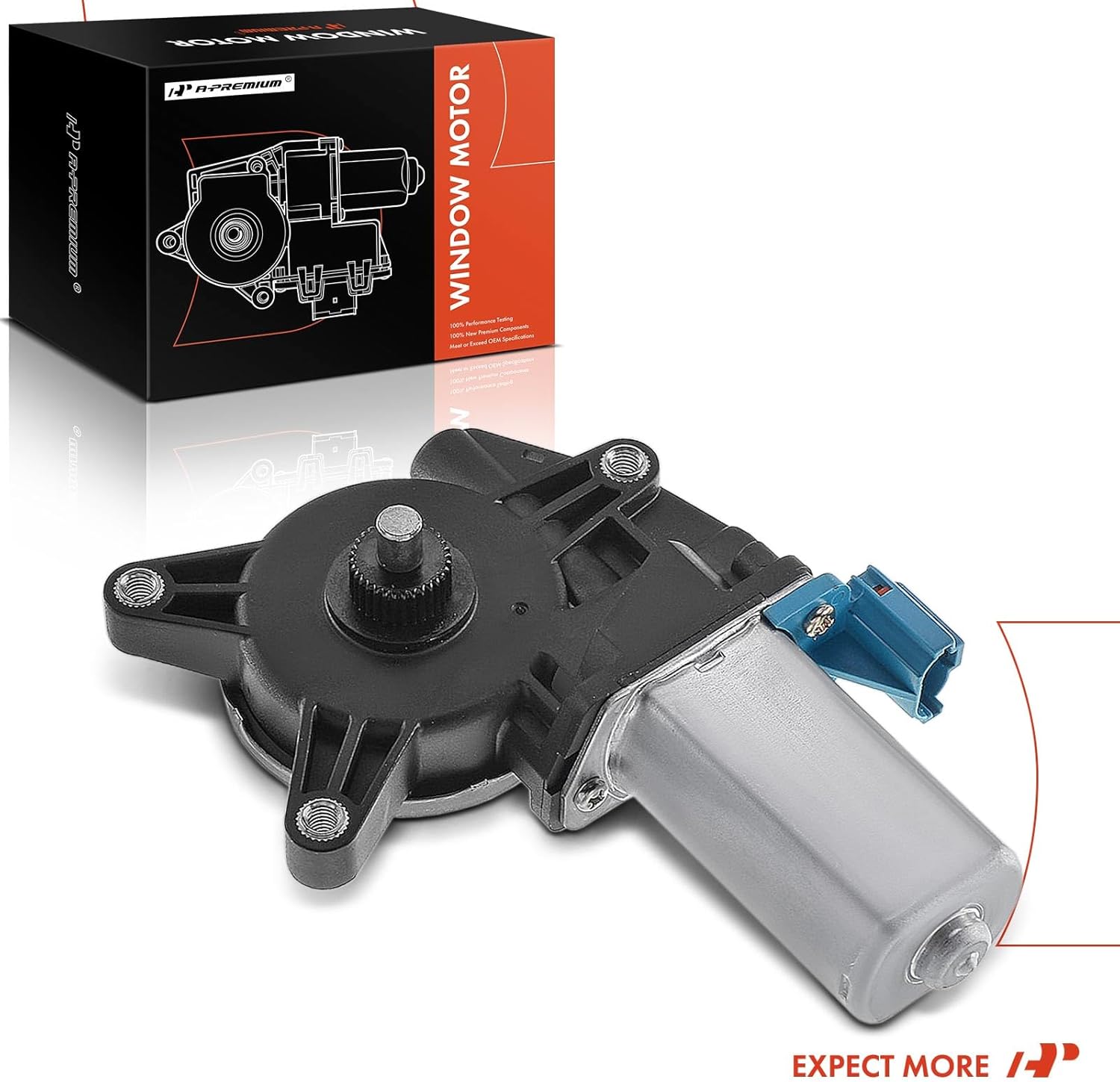 A-Premium Right Power Window Lift Motor Compatible with Kia Optima 2001-2006 & Hyundai Accent, Elantra 1996-2000, Sonata 1996-2005, Tiburon 1997-2001, Passenger Side, Replace# 98820-29000