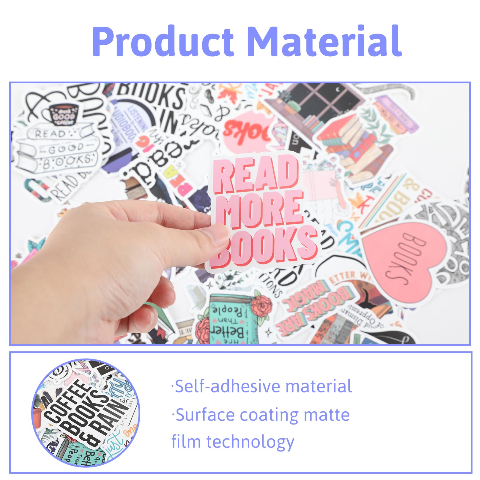Lot De 50 Autocollants De Lecture Inspirants Pour Les Amateurs De Livres | Décalques En Vinyle Imperméable Pour Enfants, Adolescents, étudiants Et Enseignants | Citations De Motivation Pour Journaux