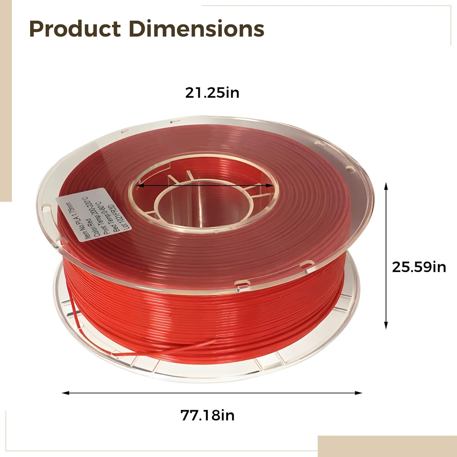 Pla Filament for 3D Printing, 1.75Mm/3.0Mm, Biodegradable, Food-Grade, Ideal for Sculptures, Models, and Parts