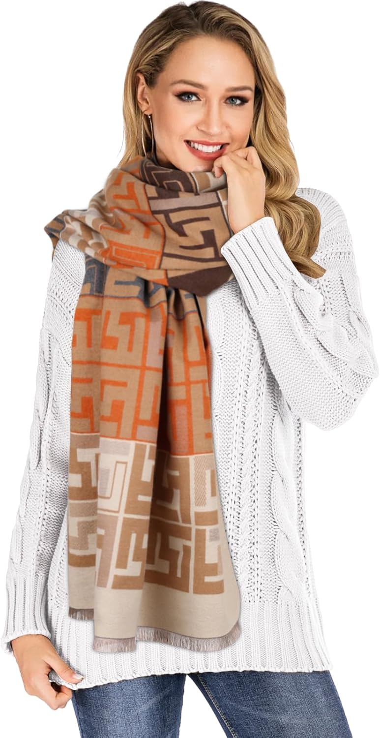 Scarfs for Women Pashmina Silky Shawl Wrap for Evening Dressing Blanket Open Front Poncho Cape - Image 7