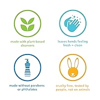 Vista 6 de Method Repuesto de jabón de manos espumoso, agua de coco, botella reciclable, fórmula biodegradable, 28 onzas líquidas (paquete de 4)