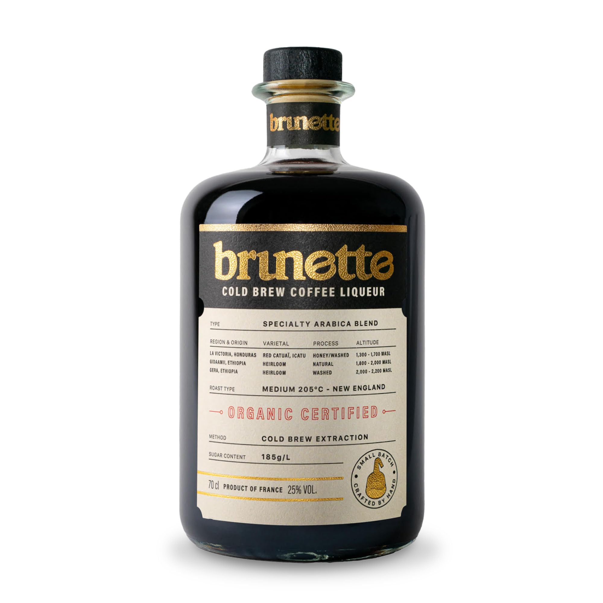 Bordeaux Distilling Co. - Brunette - Organic Cold Brew Coffee Liqueur - 25%, 70cl