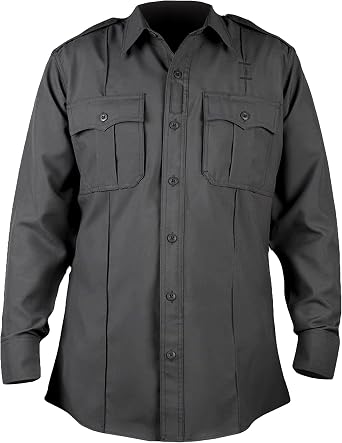 First Class 100% Polyester Long Sleeve Zippered Uniform Shirt