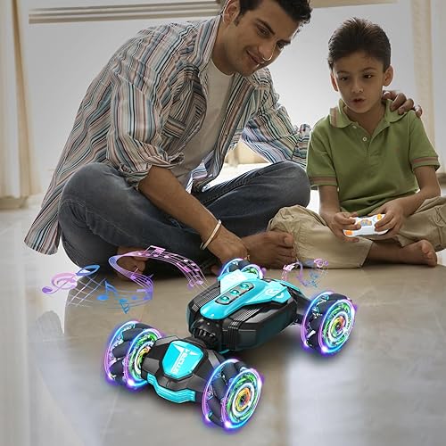 Miniatura 7 de Paquete de 2 autos de control remoto de gestos, auto de acrobacias de deriva de alta velocidad 4WD, sensor de reloj de gravedad de control remoto de