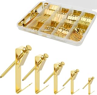 136 Pcs Picture Hangers, Picture Hanging Kit, Picture Hooks, 10/20/30/50/100lb Picture Hanging Hooks, Wall Hanging Kit