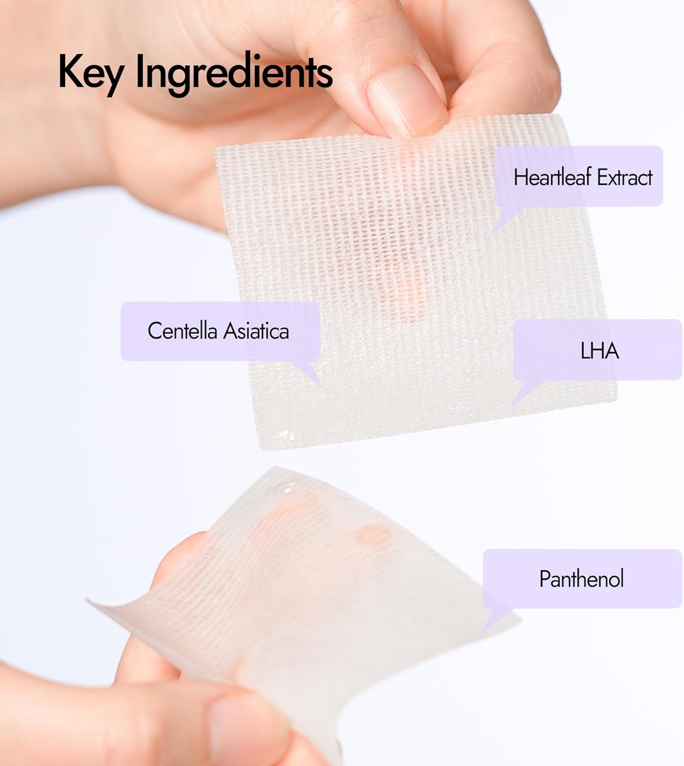 Epielle Balancing Toner Pads 5 Packs Individually Wrapped, Calming & Hydrating Irritated, Sensitive Skin with CICA & Salicylic Acid, Cotton Gauze & Glutathione Jelly, Korean Skin Care (15 Toner Pads) - Image 2