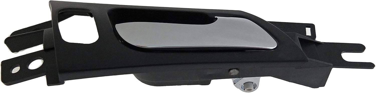 Dorman 81893 Front Passenger Side Interior Door Handle Compatible with Select Acura Models, Satin Chrome Lever; Black Housing