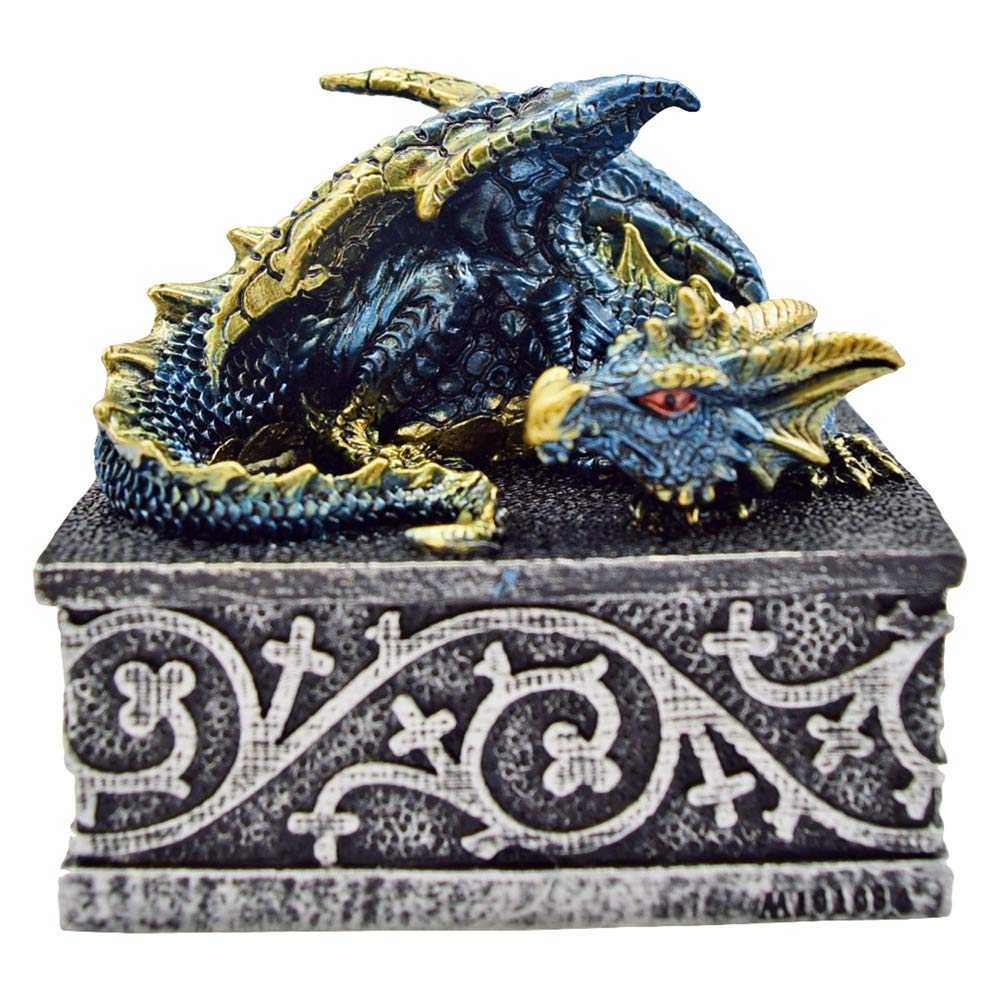 Nemesis Now Dragon Safehold Set Of 4, Boxes, Multi-Coloured, 8.4cm, Resin - Image 4