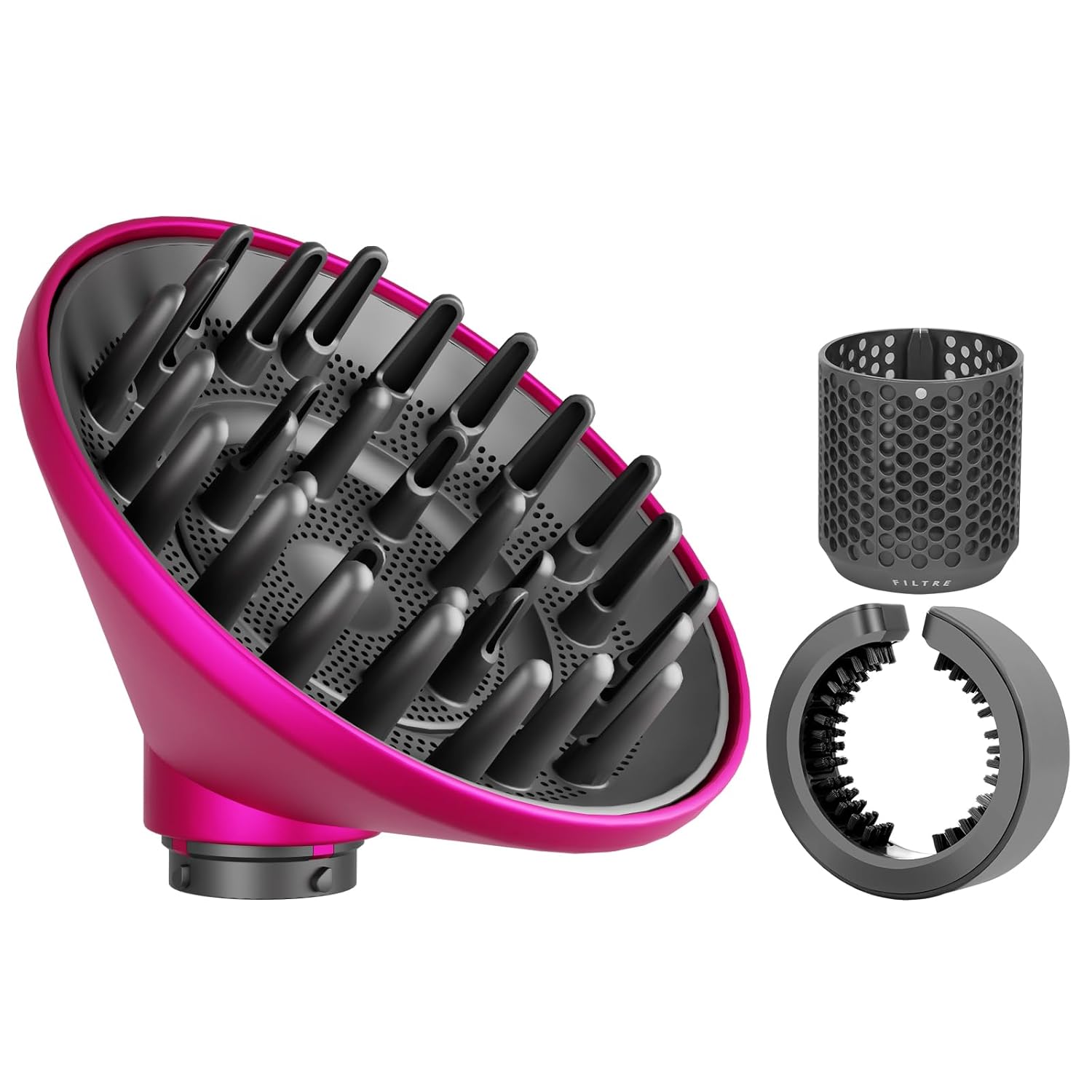 Large Diffuser Attachment and Outer Filter Cage Cover Replacement and Cleaning Brush for dyson airwrap HS01 HS05