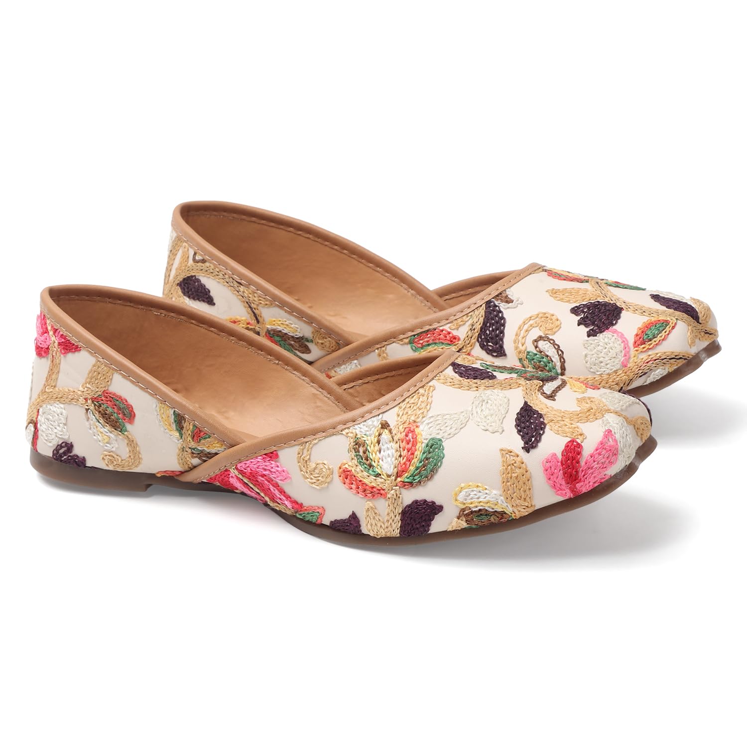 Stylish Embroidered Jutti for Women/Girls | Embellished Ethnic Jutti | Wedding Bellies | Women Ethnic Shoe Traditional Mojari | Kolhapuri/Jaipuri/Punjabi Jutties