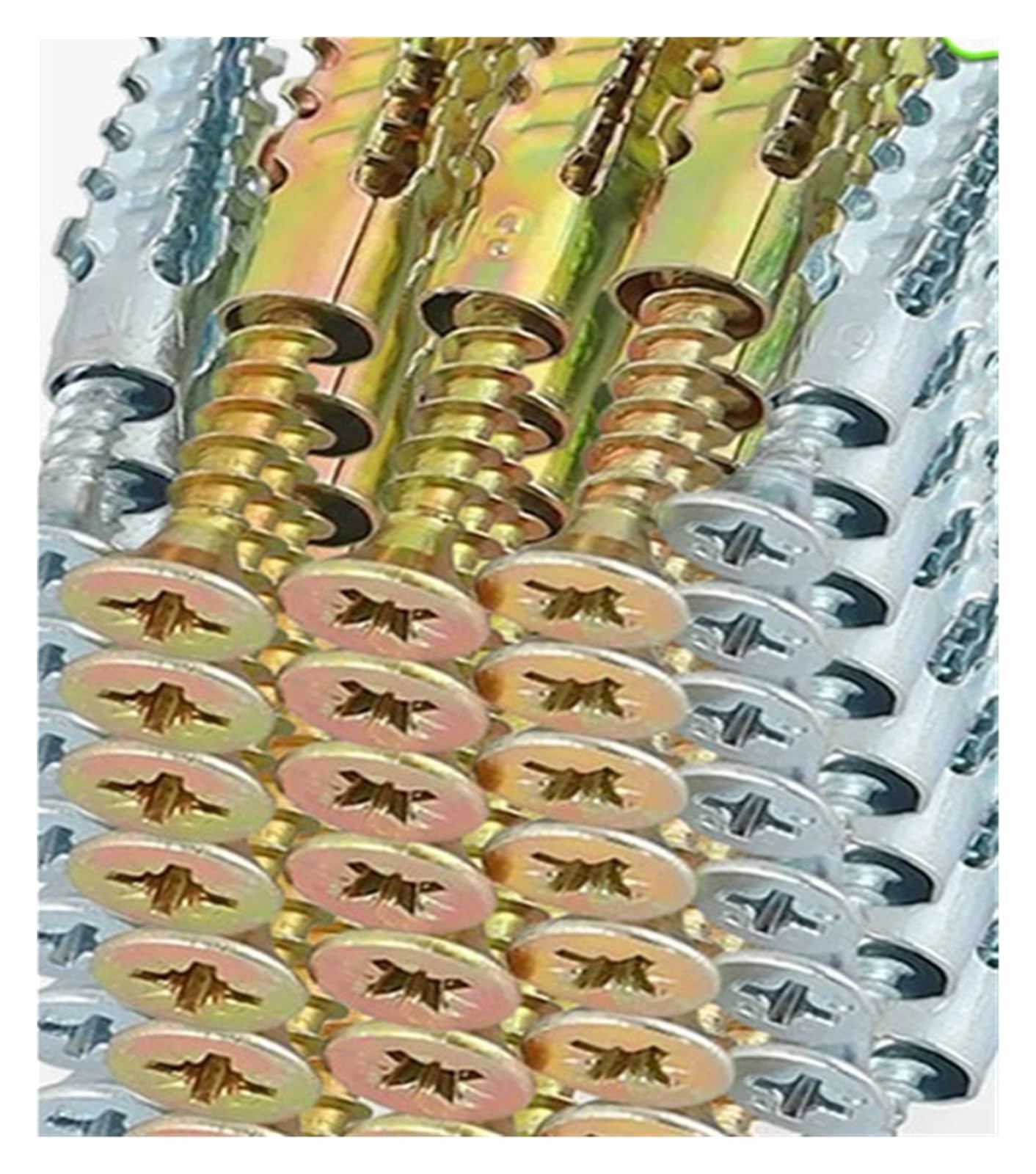 Anclaje De Pared Con Kit Tornillos Expansión Tubo Metálico Autorroscantes(M6x32,25 sets)