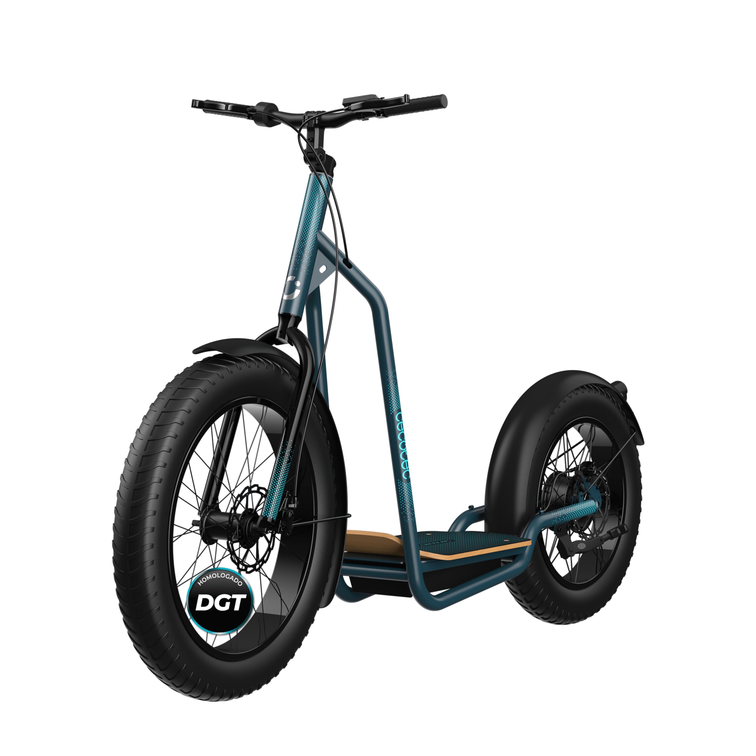 Cecotec Bicinete Trotón Ofrece una Potencia máxima de 1300 W - 1000 W, Autonomía de 50-75 km, Rueda Trasera Fat de 20" y Delantera de 26", Suspensión Delantera, homologada